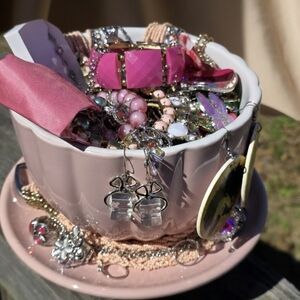 Chic Pink and Silver Bracelet